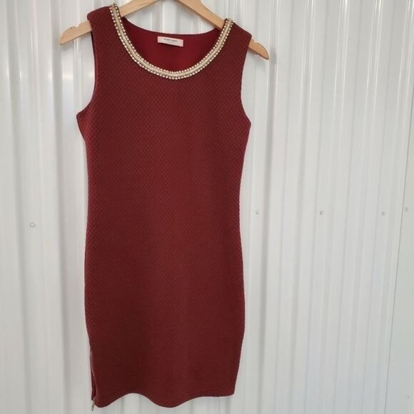 Valleygirl | Maroon Pointe Dress - Picture 1 of 8